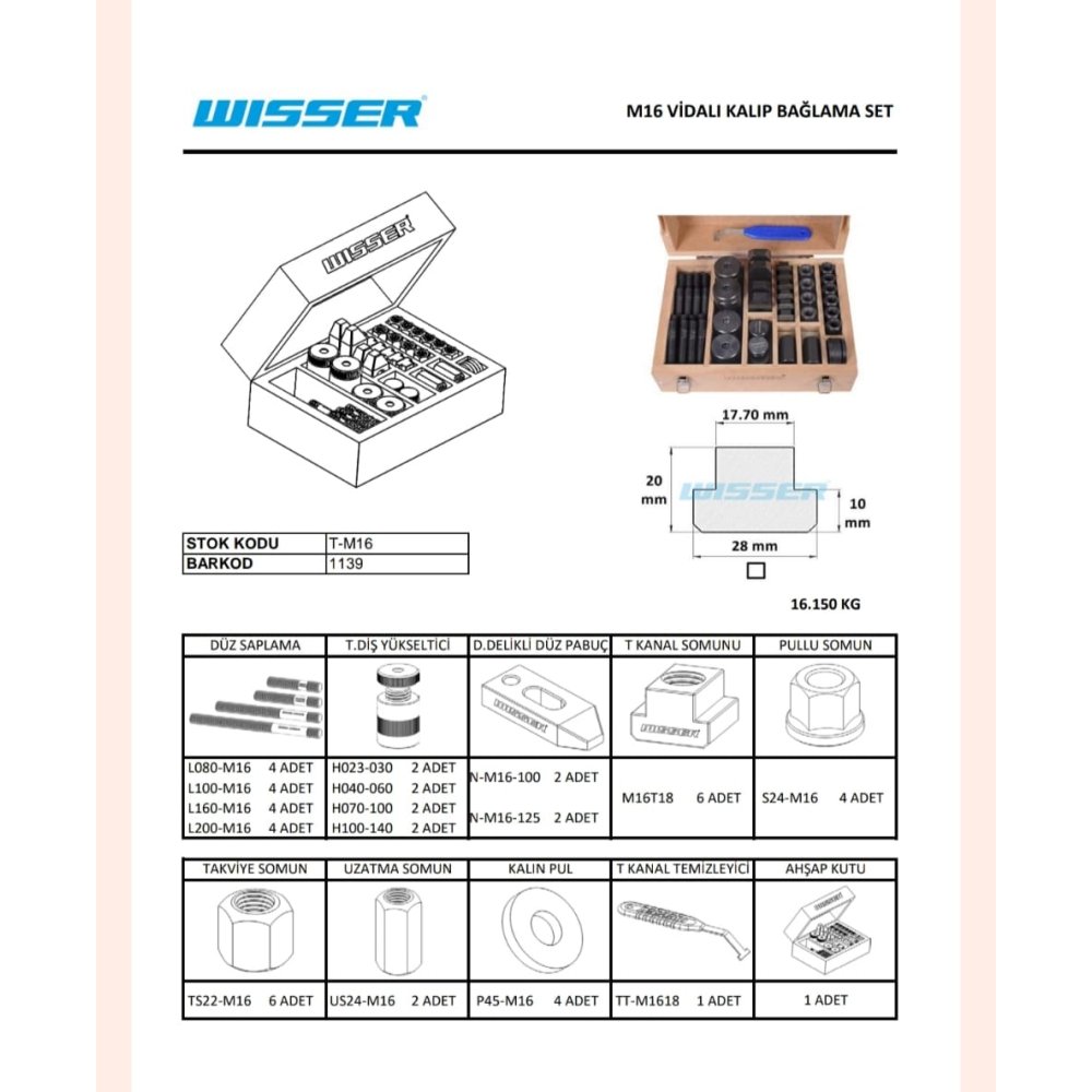 WİSSER BAĞLANTI EKİPMANLARI WİSSER KALIP BAĞLAMA SETİ / FİYAT / DELTA TEKNİK
