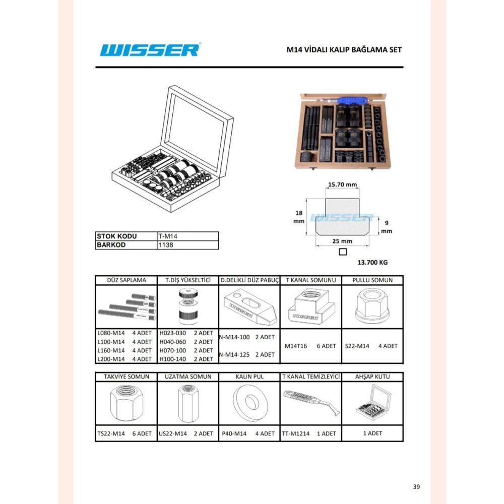 WİSSER BAĞLANTI EKİPMANLARI WİSSER KALIP BAĞLAMA SETİ / FİYAT / DELTA TEKNİK