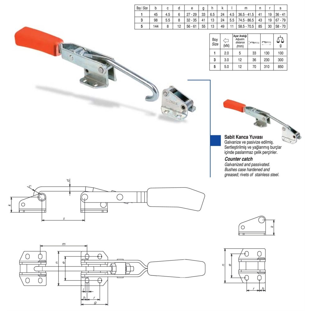 ÇİZMAK M46/847/1 Çizmak Bağlama Elemanı / FİYAT / DELTA TEKNİK HIRDAVAT