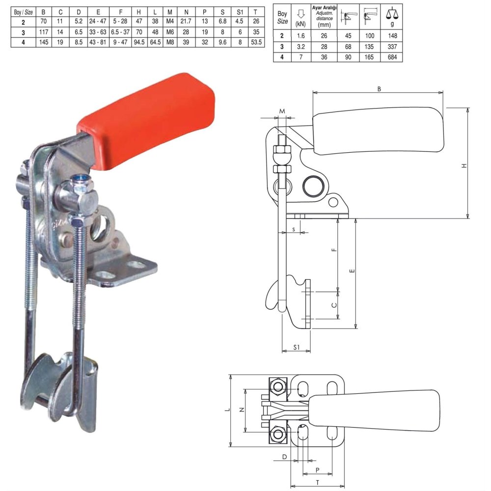 ÇİZMAK M40D/848D/2 Çizmak Bağlama Elemanı / FİYAT / DELTA TEKNİK HIRDAVAT