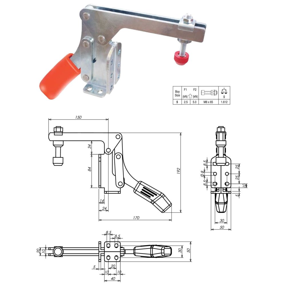 ÇİZMAK M25/835/5 Çizmak Bağlama Elemanı / FİYAT / DELTA TEKNİK HIRDAVAT