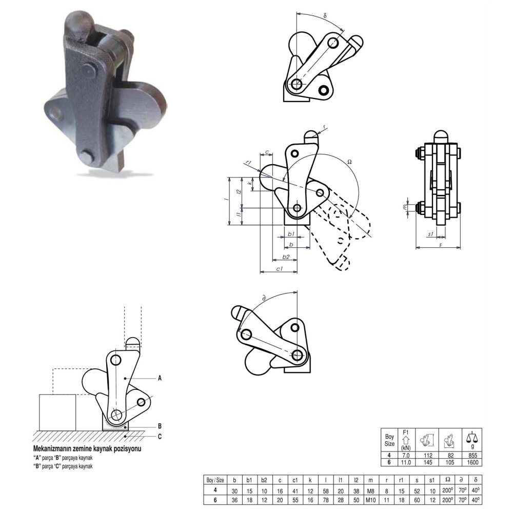 ÇİZMAK M30/810/2 Çizmak Bağlama Elemanı / FİYAT / DELTA TEKNİK HIRDAVAT