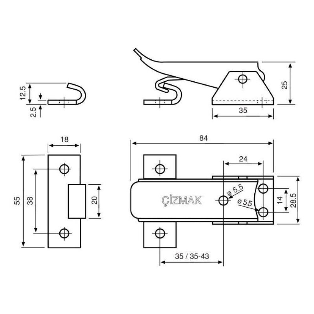 ÇİZMAK M50/2 Çizmak Bağlama Elemanı / FİYAT / DELTA TEKNİK HIRDAVAT