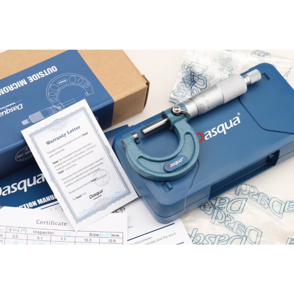 Dasqua 0-25 Mekanik Mikrometre 0,01 / FİYAT / DELTA TEKNİK HIRDAVAT